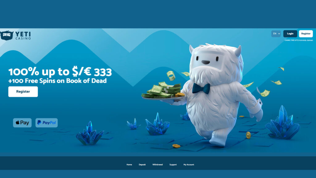 yeti casino welcome bonus